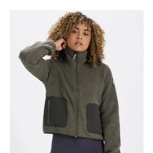 Vuori Olive Teddy Fleece Jacket